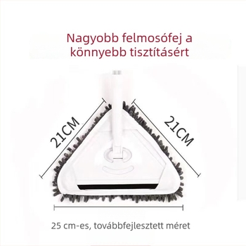 Nagy méretű csere mop fej üveg tisztításához háromszög alakú kendővel