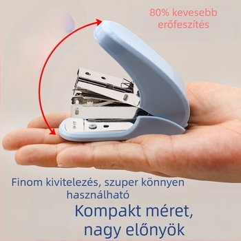 Mini irodai tűzőgép, tartós, kézi használat, modell Js1210A