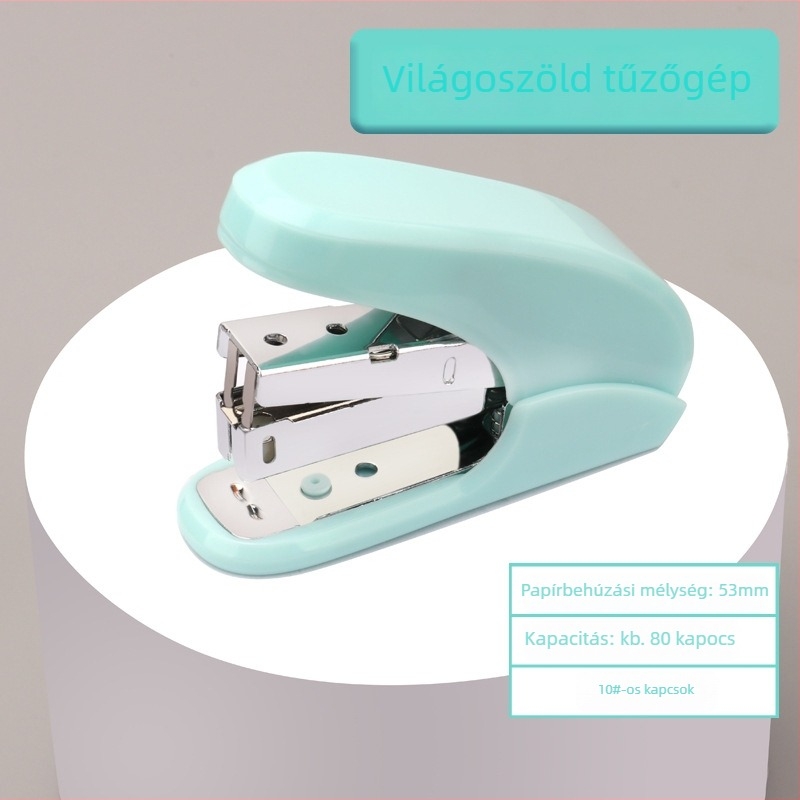 Mini irodai tűzőgép, tartós, kézi használat, modell Js1210A