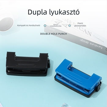 Kétlyukú lyukasztó, kézi kötőgép oldalakhoz gyűrűs kötésű füzetekhez