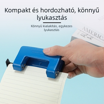 Kétlyukú lyukasztó, kézi kötőgép oldalakhoz gyűrűs kötésű füzetekhez