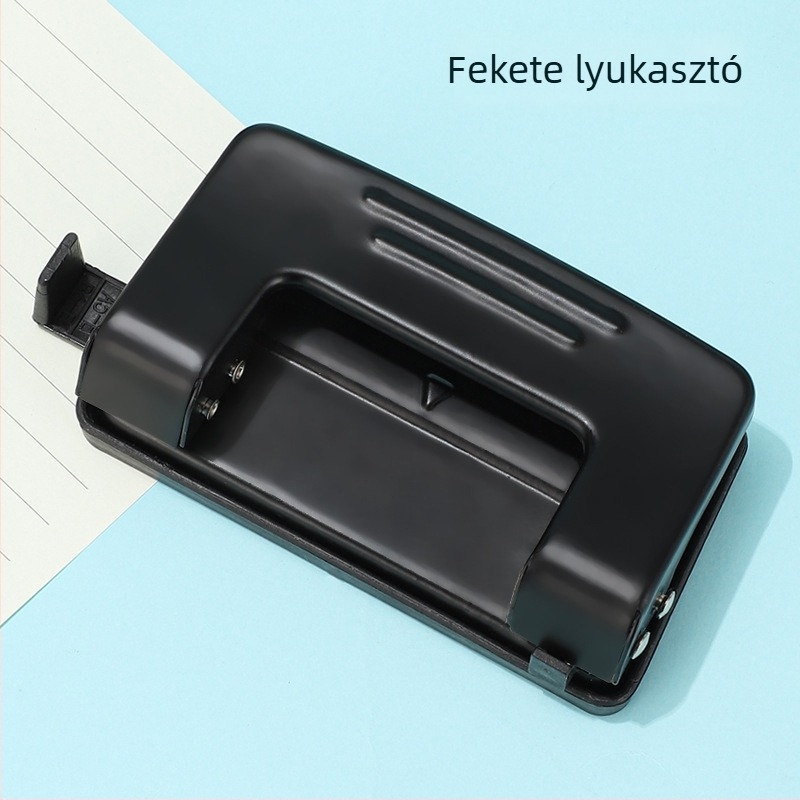 Kétlyukú lyukasztó, kézi kötőgép oldalakhoz gyűrűs kötésű füzetekhez