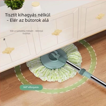 Forgó mop fej, kör alakú pamutabszorbens fej