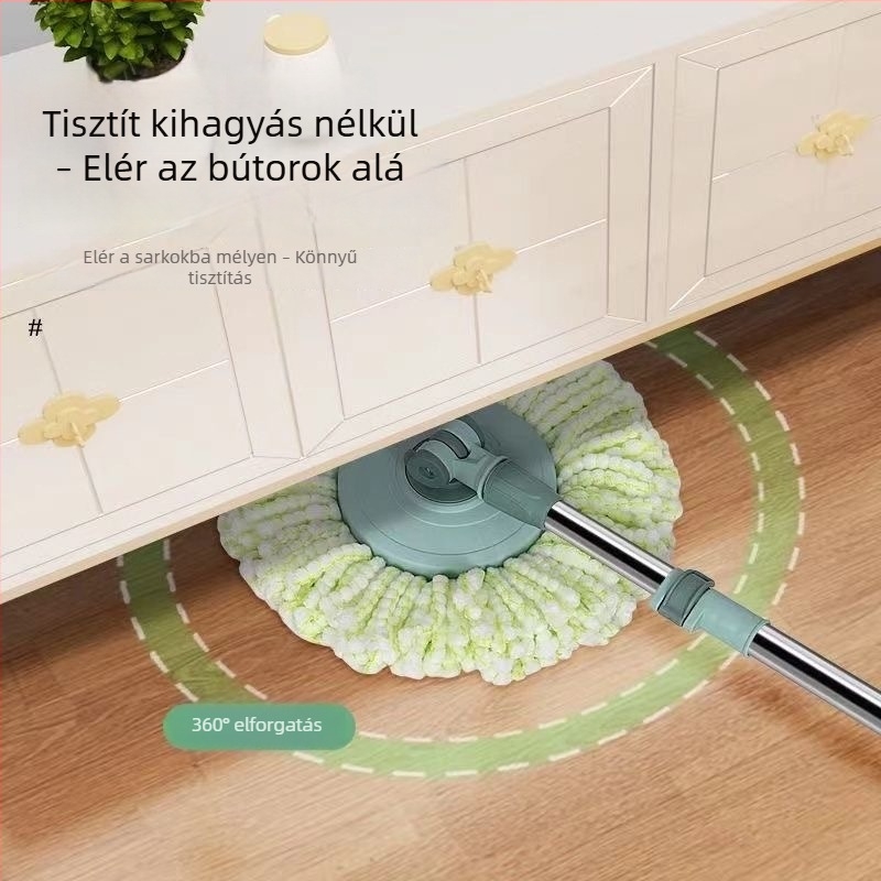 Forgó mop fej, kör alakú pamutabszorbens fej