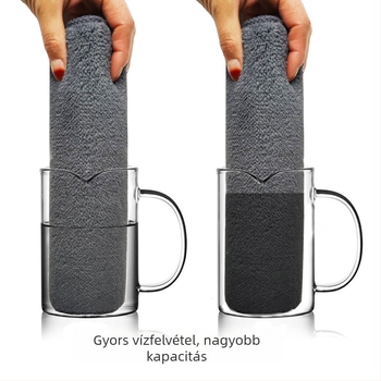 Lapos mophoz cserélhető mikroszálas fej, vastagított fej univerzális csiptetős rögzítéssel