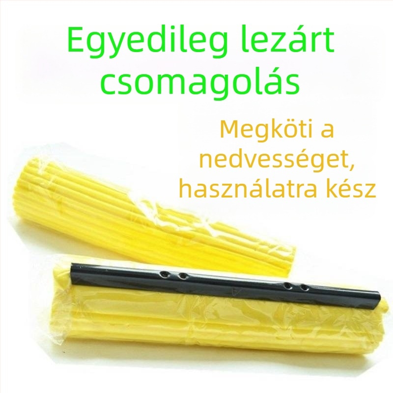 Ultra-nedvszívó felmosófej – cserefej szivacshoz univerzális görgős felmosóhoz (gumírozott pamut)
