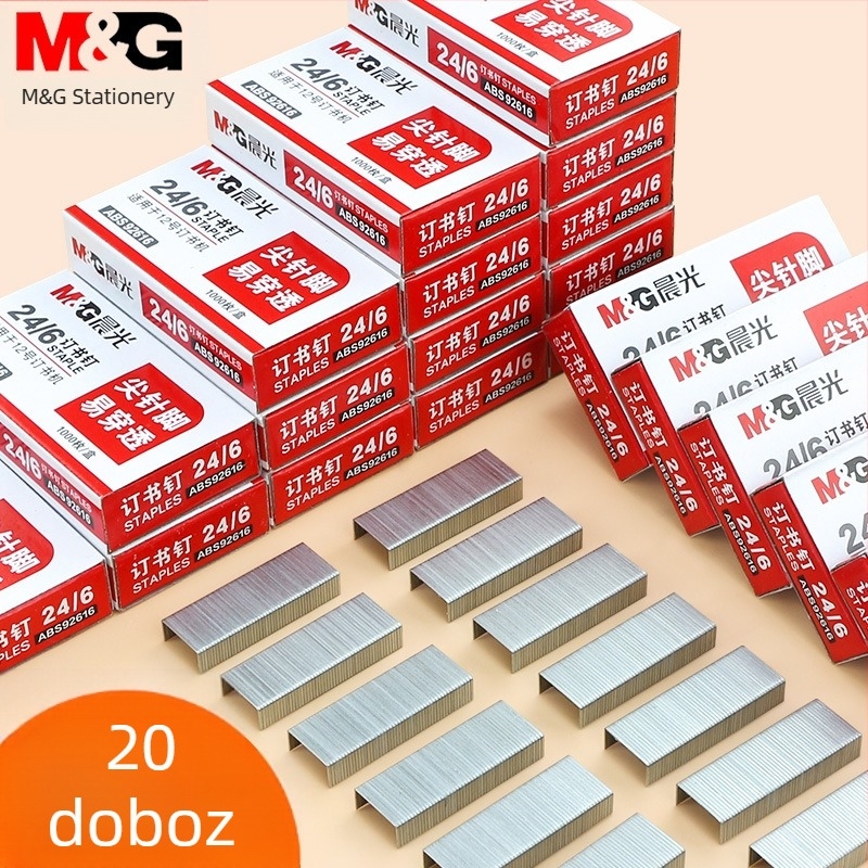 20 doboz No.12 kapcsok, 246 darab kapcsok, 24/6 kötéshez