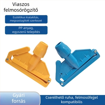 Mop tartozékok: műanyag csat, cserélhető négyzetes klip a pamutszálas mopfejhez