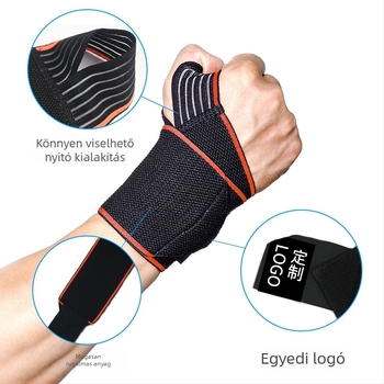 Férfi nylon kompressziós csuklópánt, rugalmas karszalag edzéshez