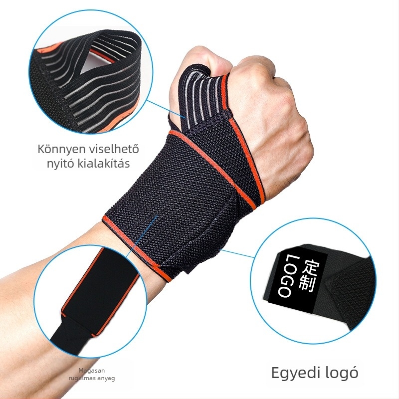 Férfi nylon kompressziós csuklópánt, rugalmas karszalag edzéshez