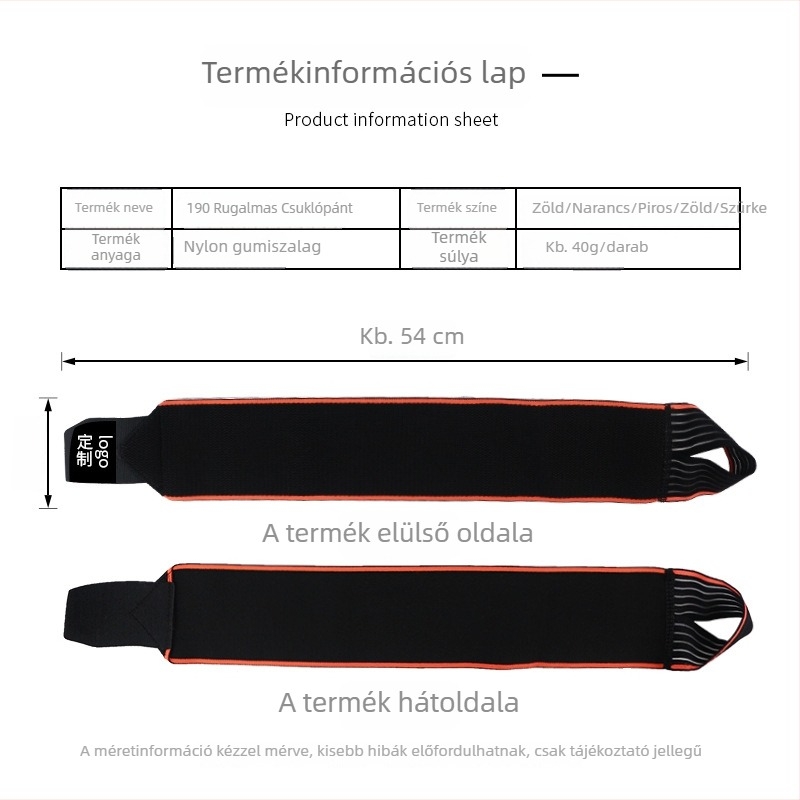 Férfi nylon kompressziós csuklópánt, rugalmas karszalag edzéshez