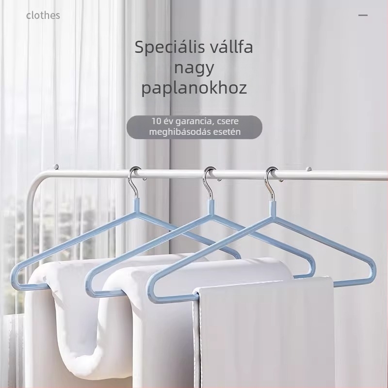 Nagy méretű ruhaszárító állvány ágyneműhöz, takarókhoz és törölközőkhöz, vastag acél konstrukció, otthoni használatra a balkónon