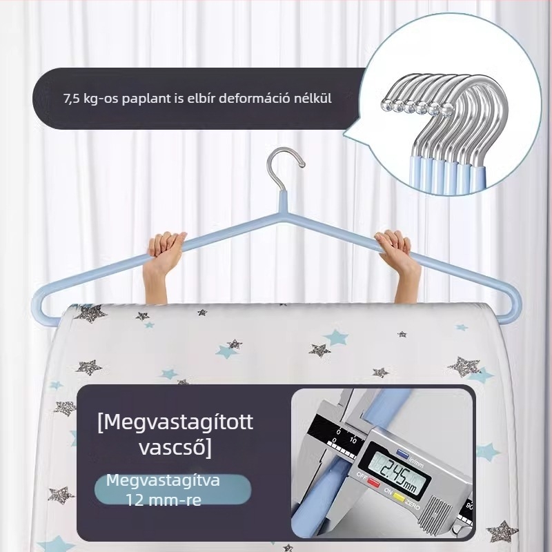 Nagy méretű ruhaszárító állvány ágyneműhöz, takarókhoz és törölközőkhöz, vastag acél konstrukció, otthoni használatra a balkónon