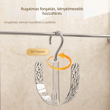 Kültéri erkélyre szánt cipőszárító állvány, álló kialakítású, forgó papucsakasztó