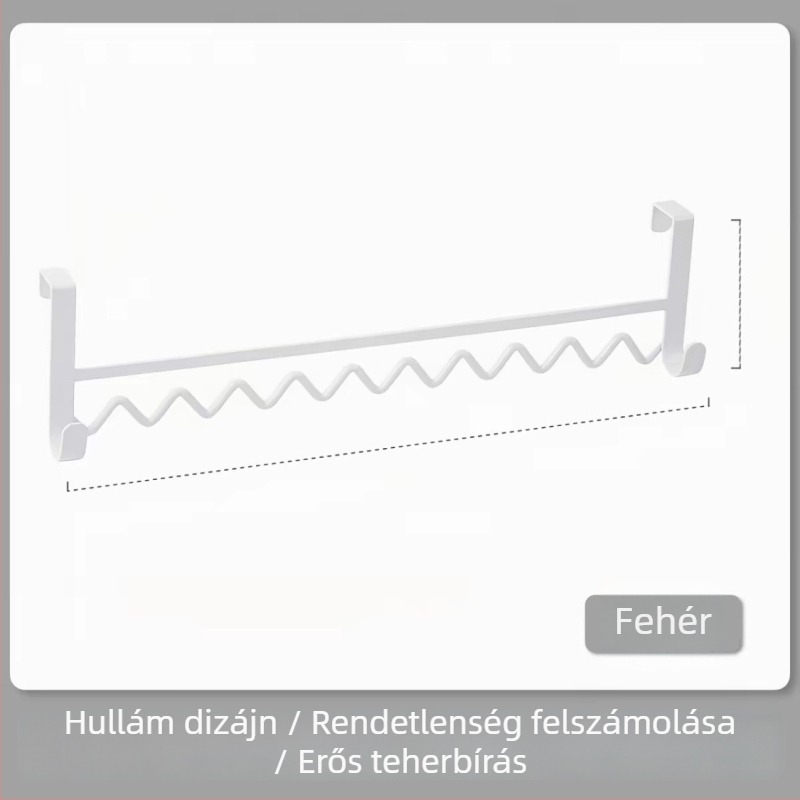 Hullám alakú ruhakapó emeletes ágyhoz tárolóval