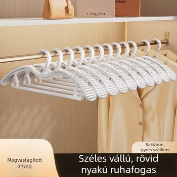 Csúszásmentes, széles vállú ruhaszárító akasztó, ABS műanyagból