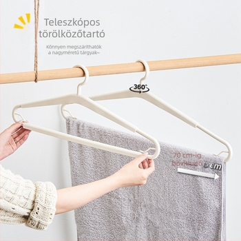 Személyre szabható teleszkópos ágynemű- és ruhakampó, hosszú szárítórúd törölközőkhöz