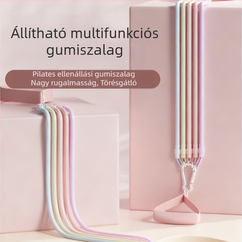Otthoni ellenálláshoz készült kötél ajtókerethez – magas húzás edző váll- és hát edzésre, Pilates rúd