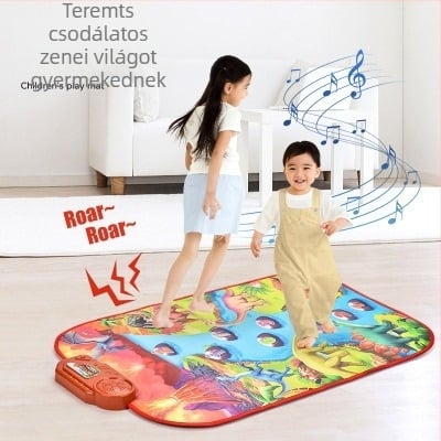 Gyerekeknek szóló multifunkcionális tánc- és zenés matrac – textil fejlesztő játék