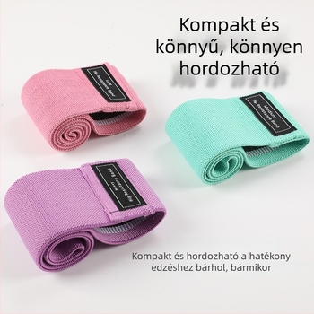 Fitnesz és jóga ellenállás szalag – farpofák emelése, láb edzése és guggolások, jóga szalag