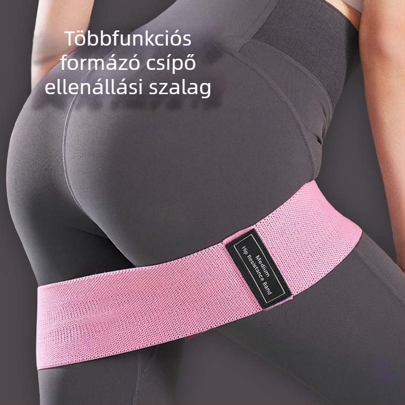 Fitnesz és jóga ellenállás szalag – farpofák emelése, láb edzése és guggolások, jóga szalag