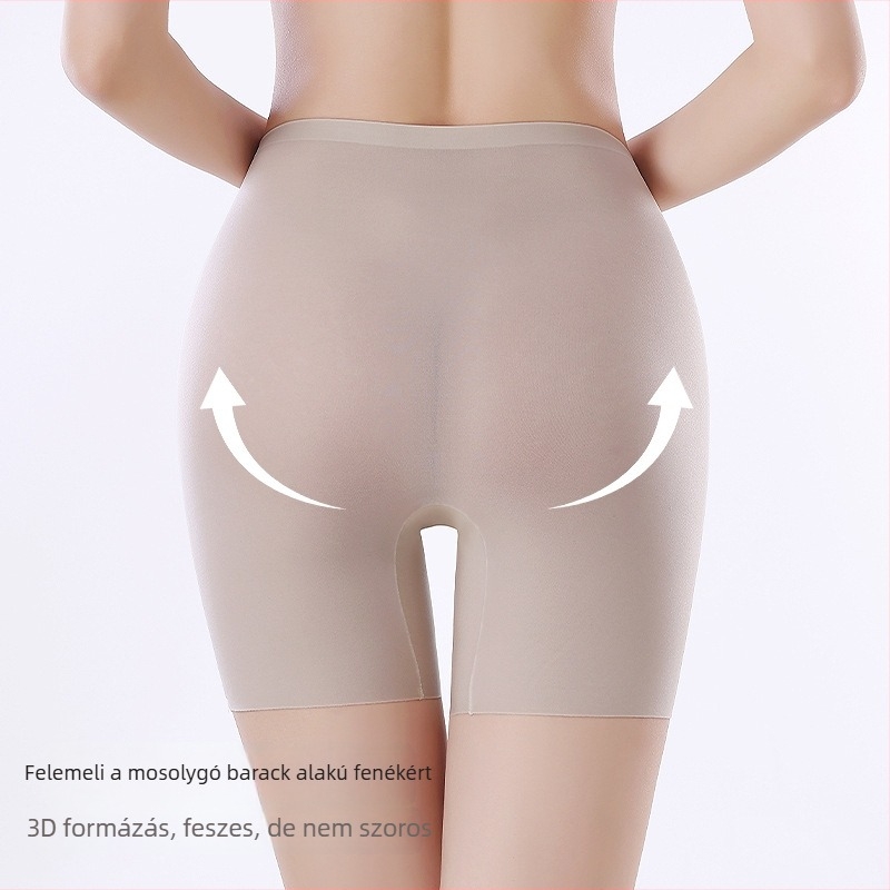 Ice Silk női varrás nélküli, magas derékú alakformáló alsó, haskontroll, csípőemelés, nyári boxer-stílus, testformálás, átlátszatlanság elleni védelem