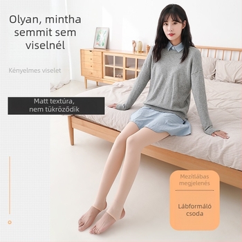 Őszi–téli vastag fleece-belsejű leggings külső viselésre, formázó és csípőemelő hatással