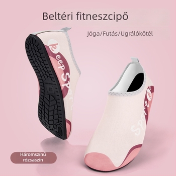 Női beltéri edzőcipő, csendes, puha csúszásmentes talppal, légáteresztő hálós felsőrésszel, kényelmes jóga- és tánccipő otthonra