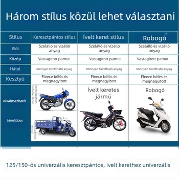 Ívelt vázú motorkerékpár szélvédő, szétválasztható lábakkal, fleece-béléssel, vastag téli védőburkolat elektromos járművekhez