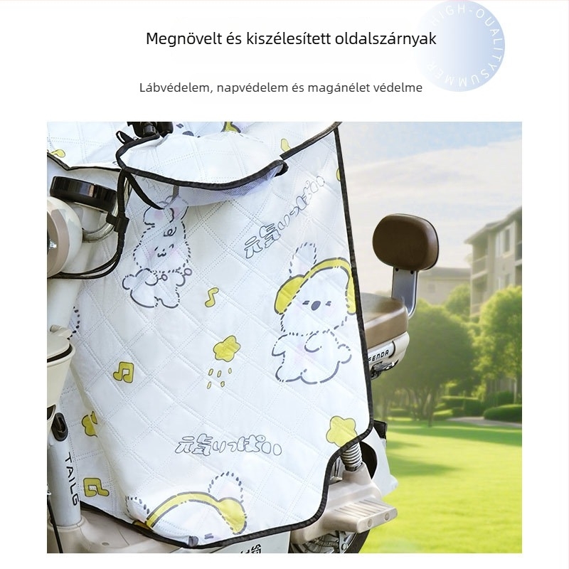 Elektromos járművek szélvédő takaró – napvédő, vízálló, szélálló, vékony, négy évszakos, 2025-ös modell