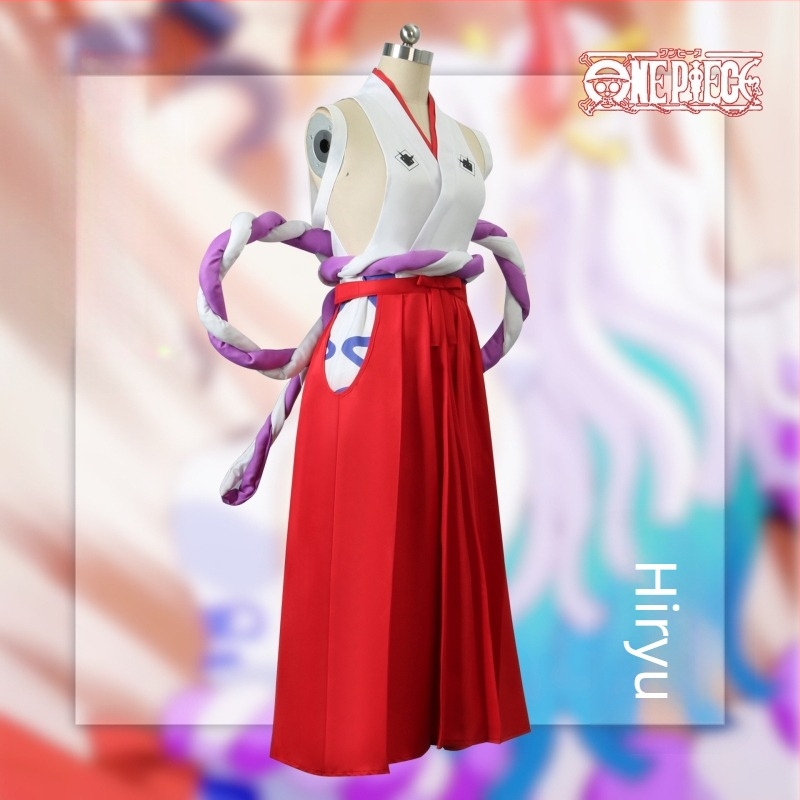 One Piece Yamato cosplay jelmez — anime ruházat puffos ujjaival Halloweenre, bulikra és előadásokra