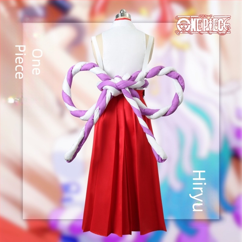 One Piece Yamato cosplay jelmez — anime ruházat puffos ujjaival Halloweenre, bulikra és előadásokra