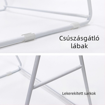 Fém erkélyre készült ruhatartó, asztali tárolóállvány – mobil ruharendező, modern minimalista stílus