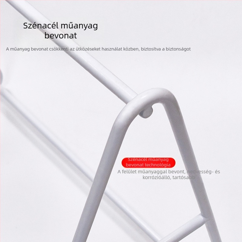 Fém erkélyre készült ruhatartó, asztali tárolóállvány – mobil ruharendező, modern minimalista stílus