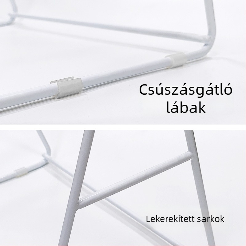 Fém erkélyre készült ruhatartó, asztali tárolóállvány – mobil ruharendező, modern minimalista stílus