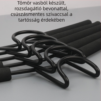 Összecsukható gardrób tárolóállvány levehető habos vállfákkal