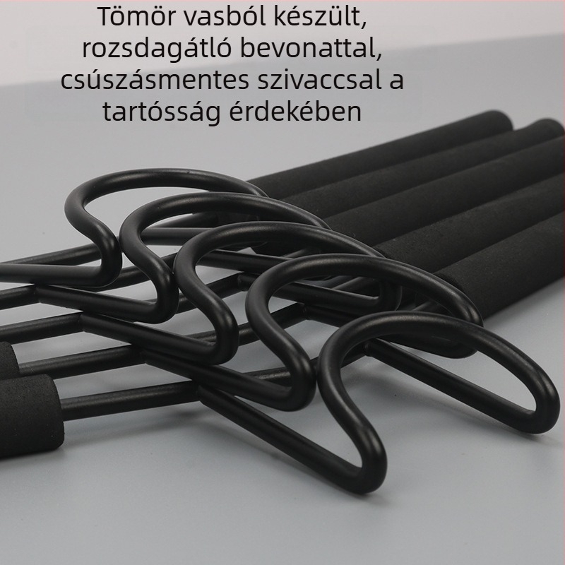 Összecsukható gardrób tárolóállvány levehető habos vállfákkal