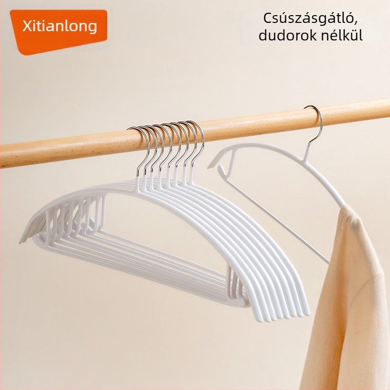 Xitianlong ruhafogó rozsdamentes acélból PVC bevonattal, otthoni és kollégiumi használatra, vastagított kivitel