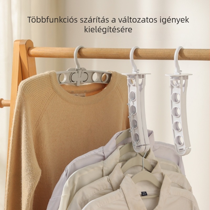 Többfunkciós összecsukható ruhaszárító fogas tárolóval — utazásokhoz és kollégiumi szobákhoz