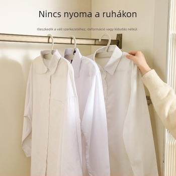 Japán stílusú ruhafogas, csúszásmentes, nyom nélkül, műanyag, széles vállú