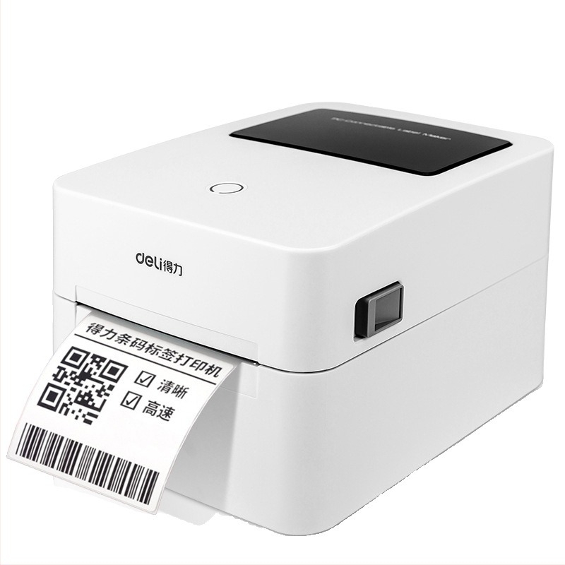 Deli DL-888B/888D 750W termikus címkék nyomtatója szállítási címkékhez, egyoldalas vonalkódos címke nyomtató