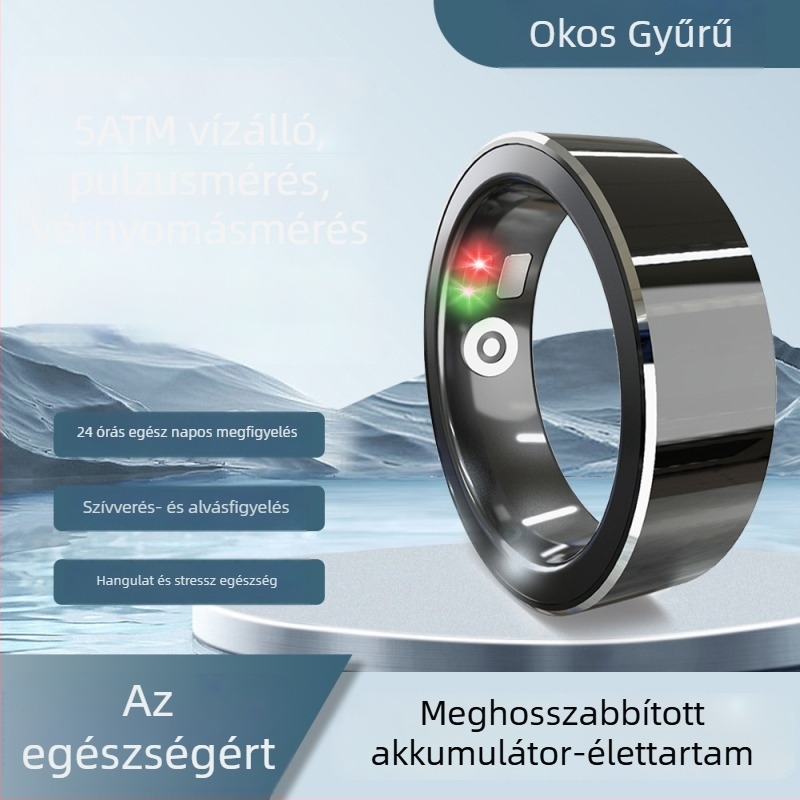 Huaxinzhi CSS R9 okos egészséggyűrű fitnesz követéssel és alvásfigyeléssel