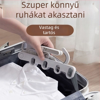 Hordozható ruhaszárító állvány utazáshoz, otthonhoz és diákszállásokhoz klipszekkel