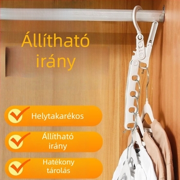 Hordozható ruhaszárító állvány utazáshoz, otthonhoz és diákszállásokhoz klipszekkel