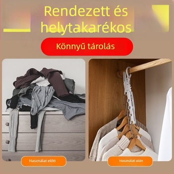 Hordozható ruhaszárító állvány utazáshoz, otthonhoz és diákszállásokhoz klipszekkel