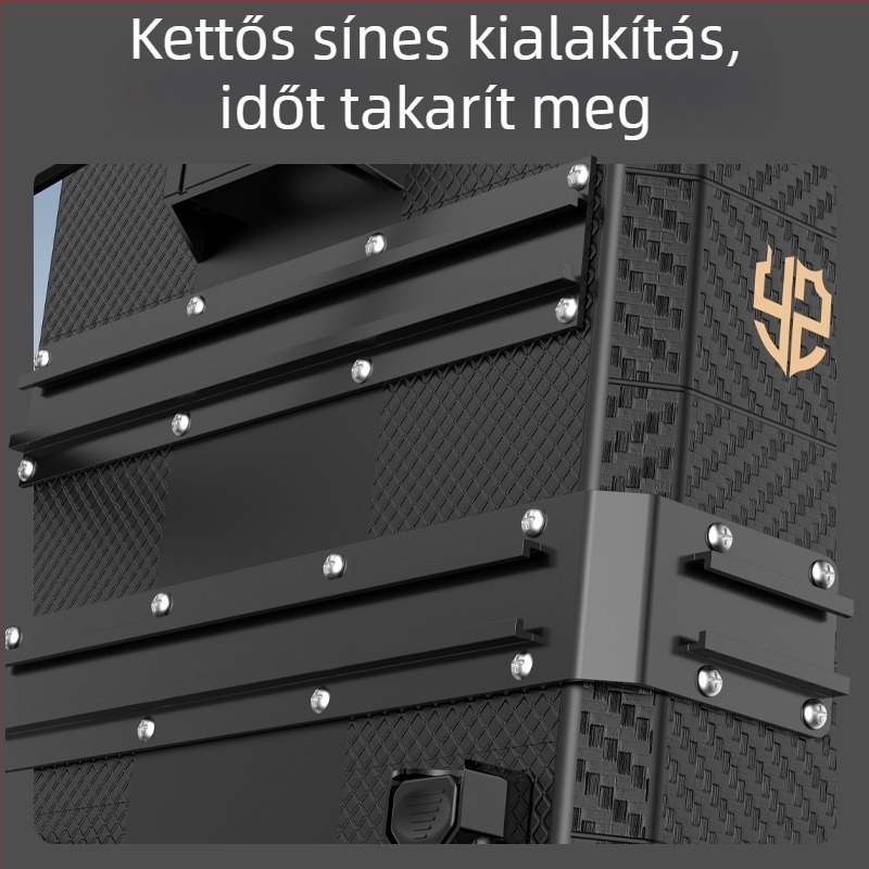 Kempinges horgász doboz 29 L, karcolódásálló – teljes készlet, többfunkciós