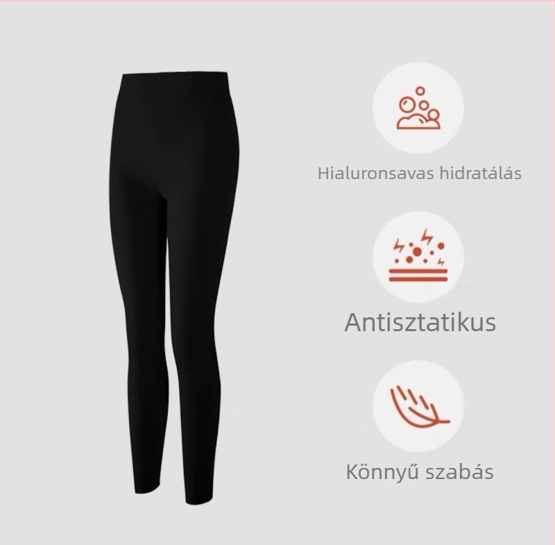 Női hyaluronsavas hidratáló termoszett — magas rugalmasságú felső és nadrág, vékony őszi viselet