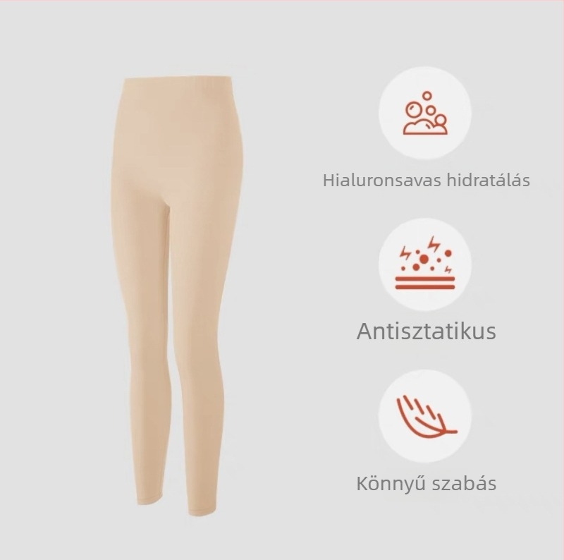 Női hyaluronsavas hidratáló termoszett — magas rugalmasságú felső és nadrág, vékony őszi viselet
