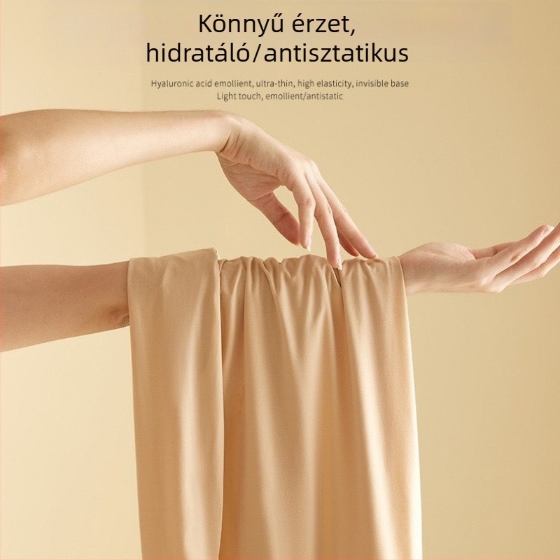 Női hyaluronsavas hidratáló termoszett — magas rugalmasságú felső és nadrág, vékony őszi viselet