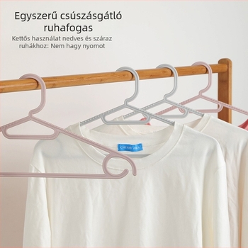 Egyszerű, csúszásmentes műanyag ruhatartó otthoni használatra, multifunkcionális szárító ruhatartó